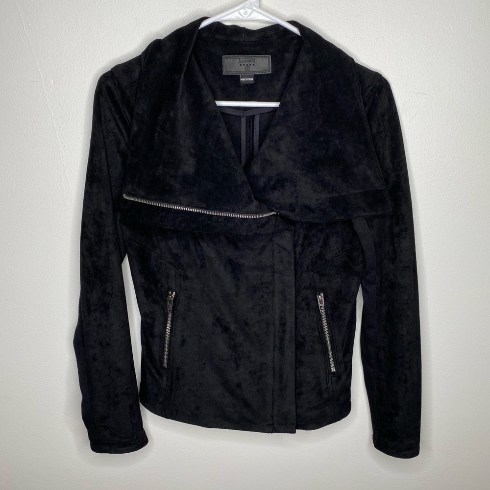 Blank NYC Suede Black Moto Jacket - Picture 3 of 6